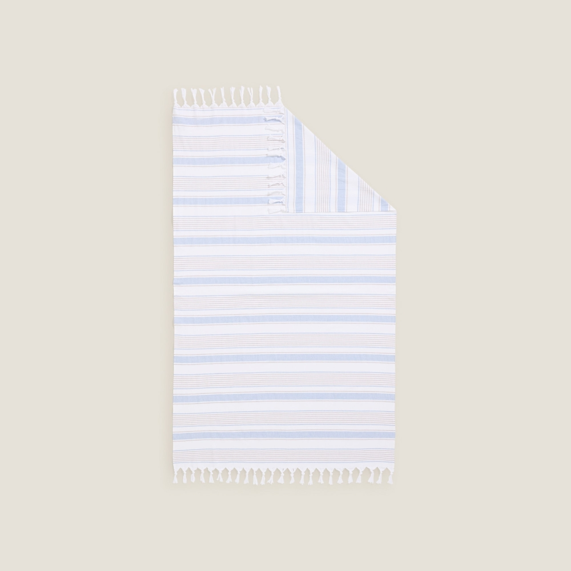 Toalla pareo algodón rayas Jorne color azul