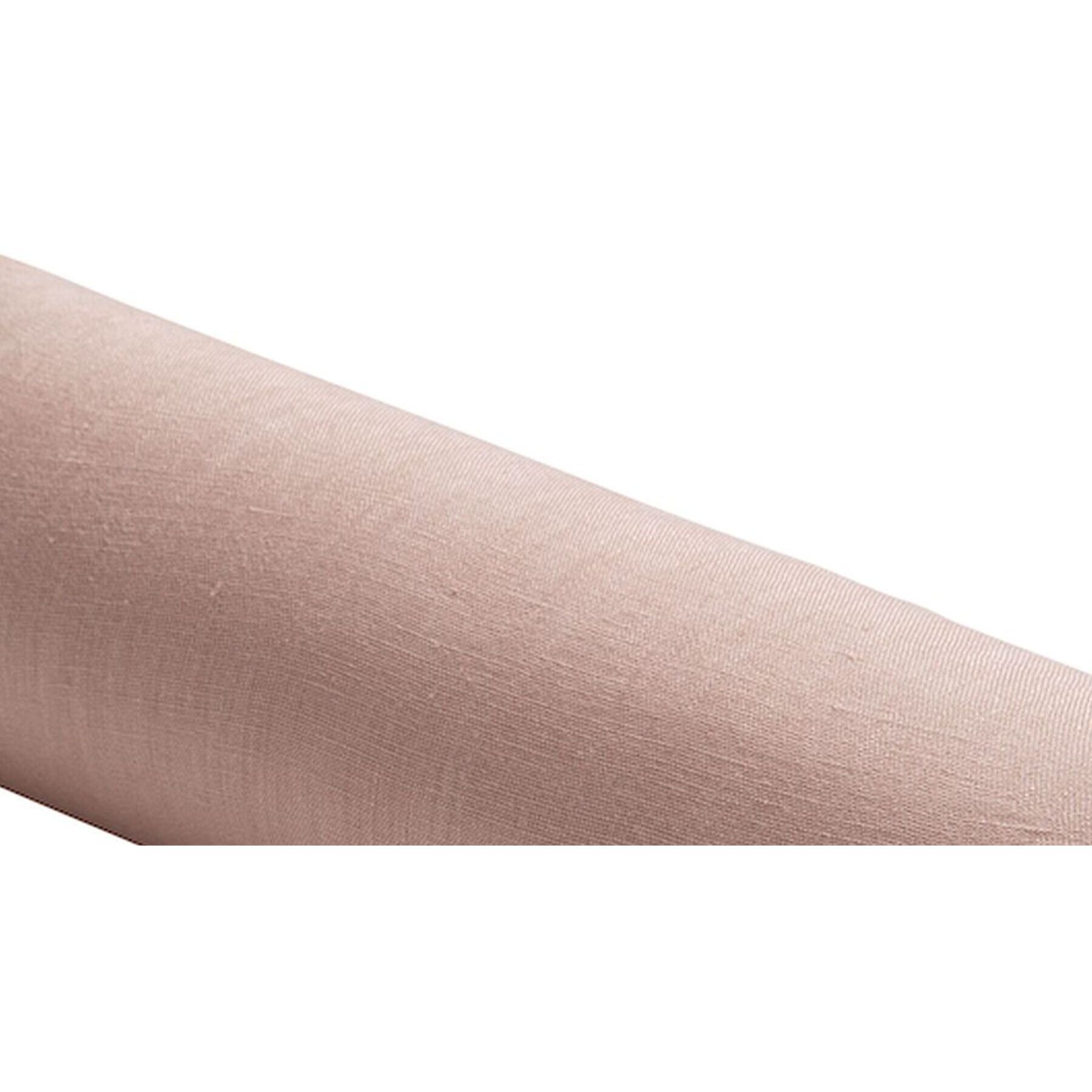 Drap Housse - Bonnet:30cm 100%lin LavÉ Rose Nude