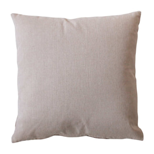 Coussin déhoussable imprimé de roses - Naturel