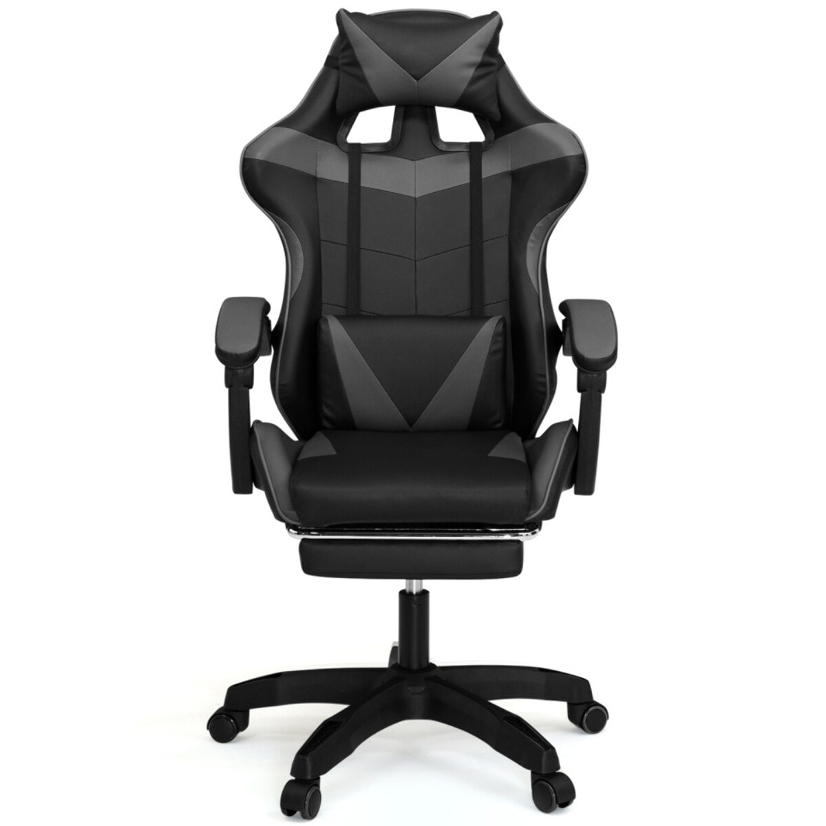 Fauteuil de bureau spécial gaming noir et gris
