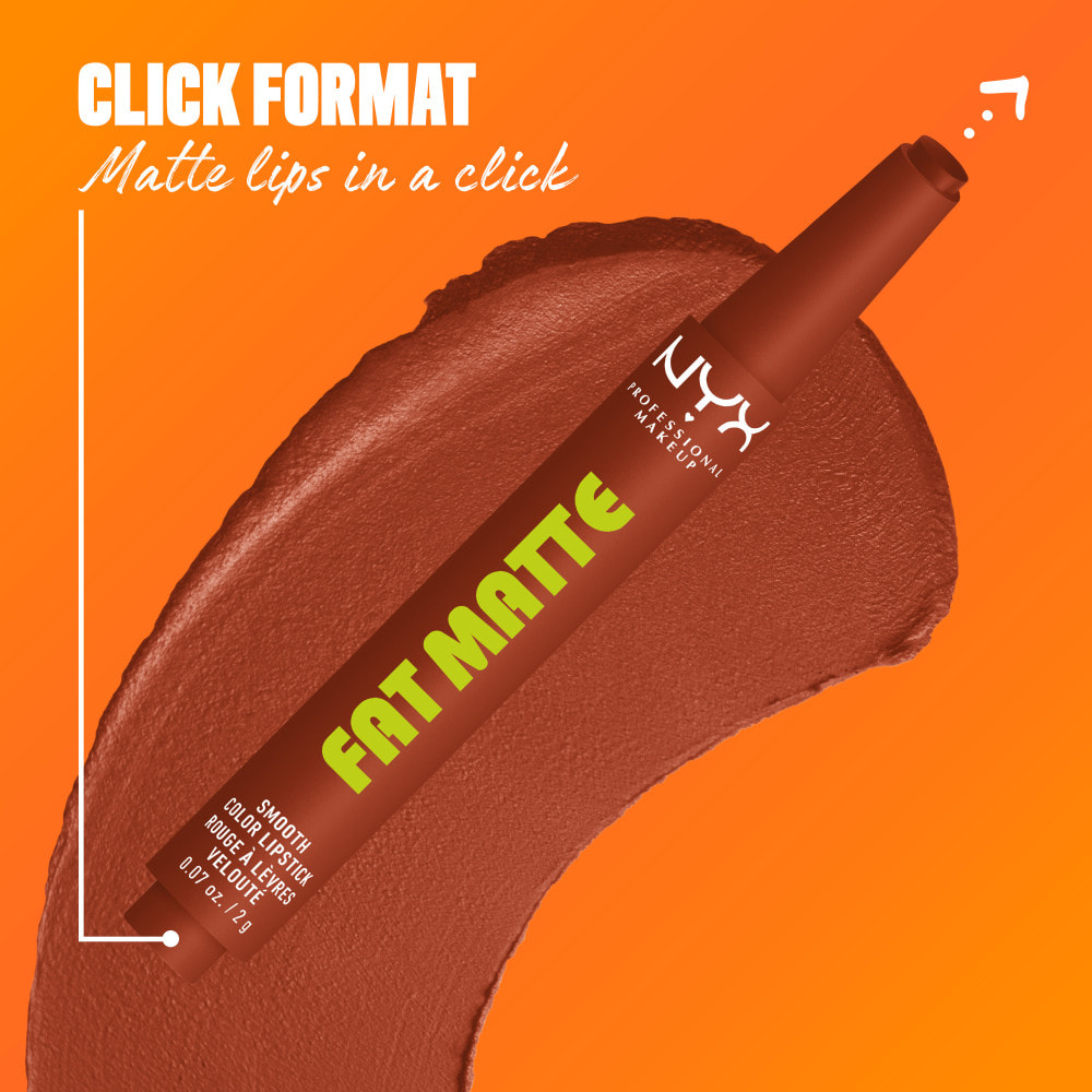 NYX Professional Makeup Fat Matte Rouge à Lèvres Mat Crémeux Beary Nude