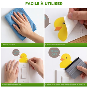 Stickers Muraux décoration adhésifs Prises Poussins