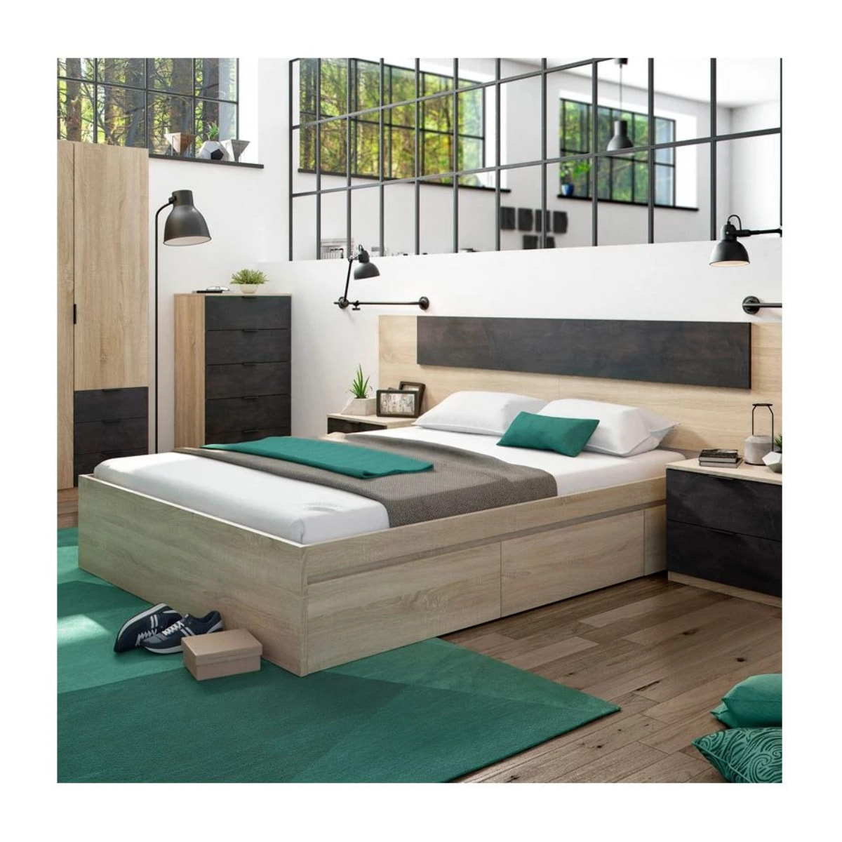 Cómoda Luca Roble Canadian - Óxido