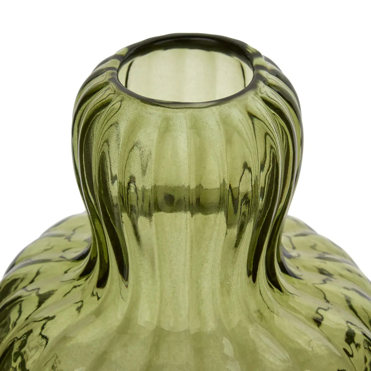 Vase Lisière H.19,5cm vert
