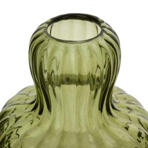 Vase Lisière H.19,5cm vert