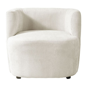 Poltrona design 75x70x68 cm in tessuto beige - Seattle