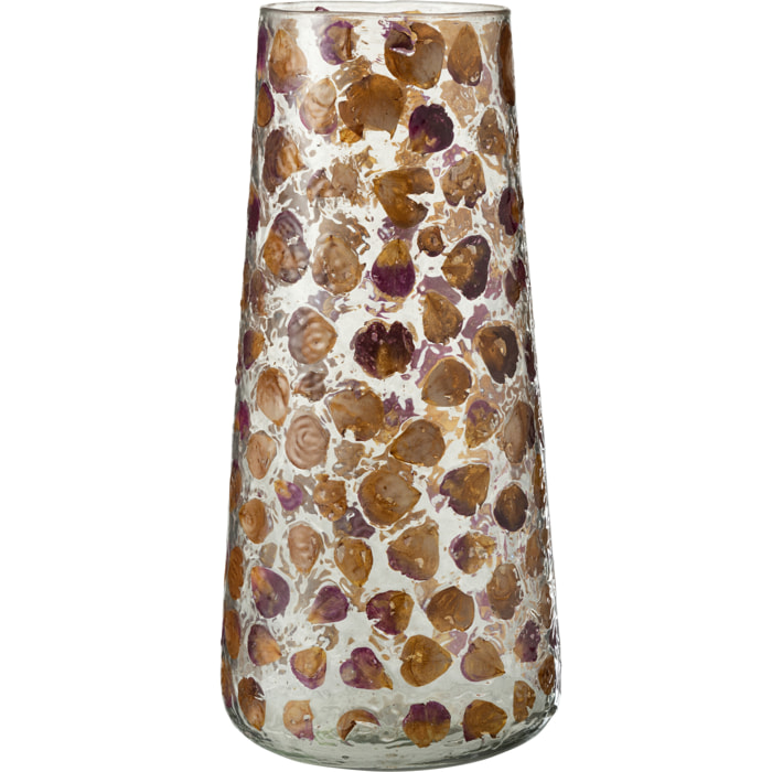 J-Line vase Gerard - verre - ambre - 36.5 cm hoog