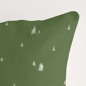 Housse de coussin 100 % coton Christmas Grove A 50x50 cm