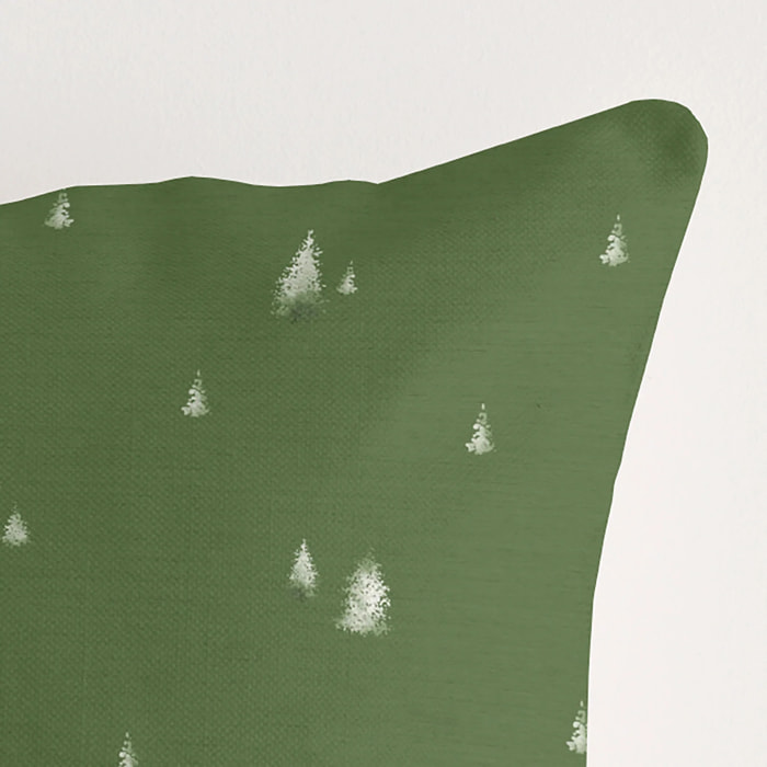 Housse de coussin 100 % coton Christmas Grove A 50x50 cm