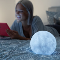Lampada Led ricaricabile Luna Moondy - 1,5 W - bianco - 15x18x15 cm