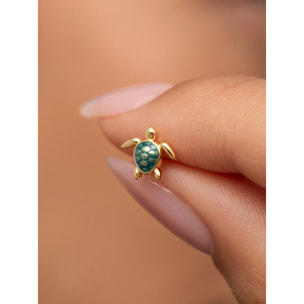 Orecchino Tartaruga Placcato Oro