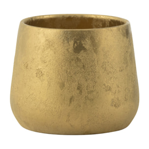 J-Line cache-pot round terra -  céramique - or - large