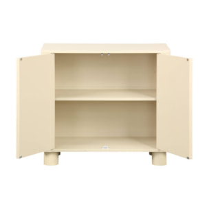 Buffet décor bois 2 portes réversibles 80cm PONDI