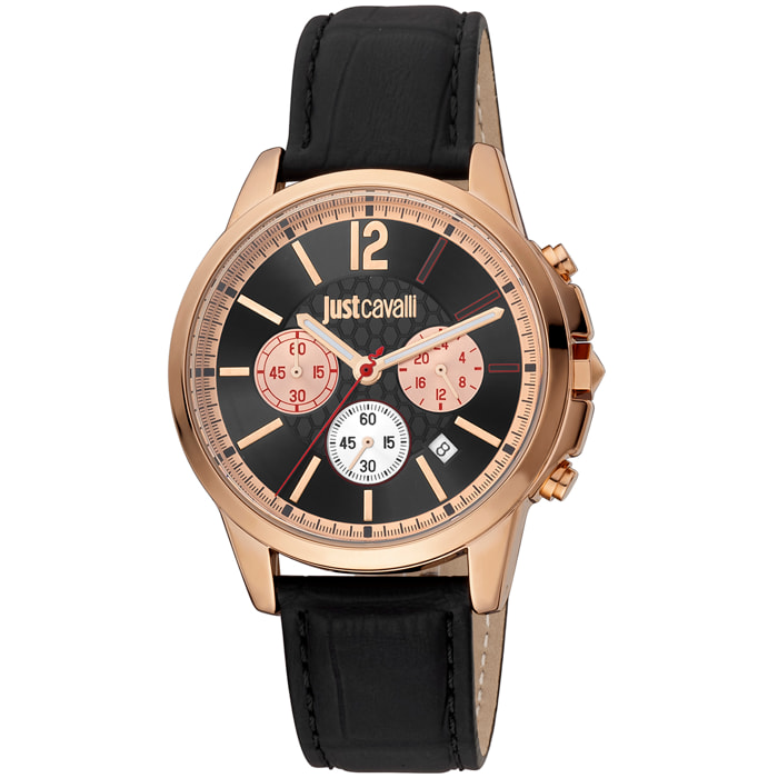Reloj Just Cavalli JC1G175L0235 Hombre Analogico Cuarzo con Correa de Cuero