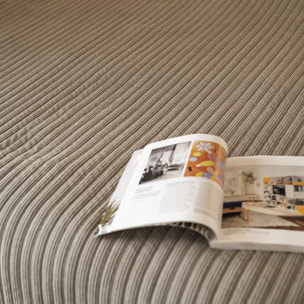 Jeté de lit matelassé en velours côtelé - Lin