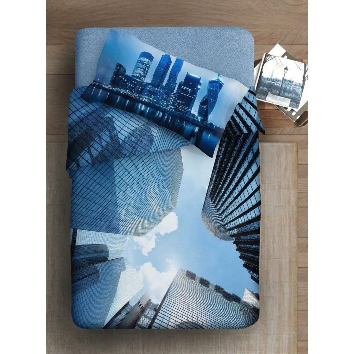 Parure Lenzuola fotografico Fine-Art IPERSAN Puro Cotone Skyline