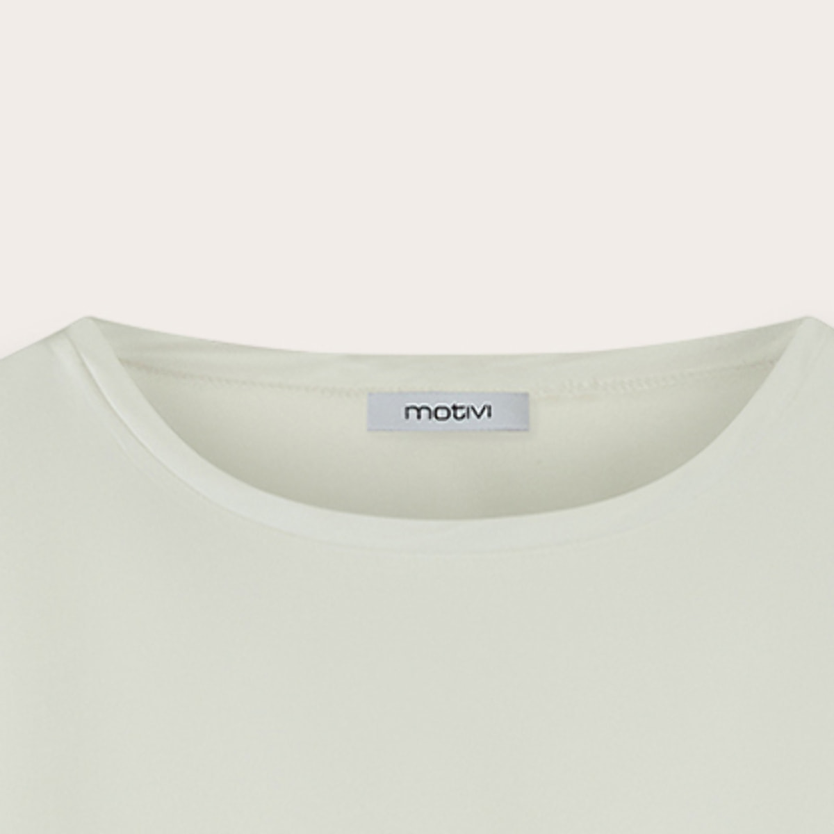 Motivi - T-shirt bimaterica - Bianco