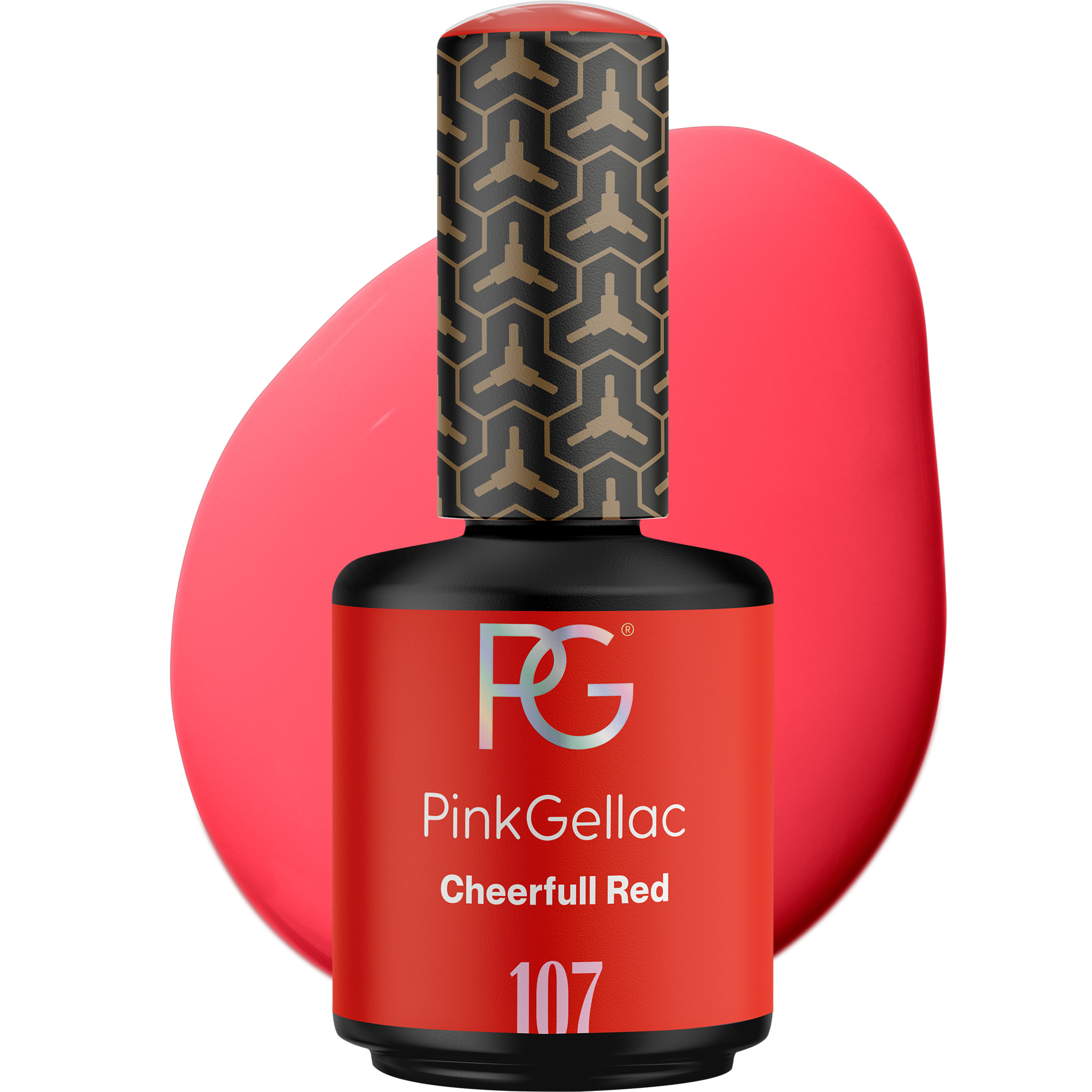 Vernis semi-permanent - 107 Cheerful Red - 15 ml