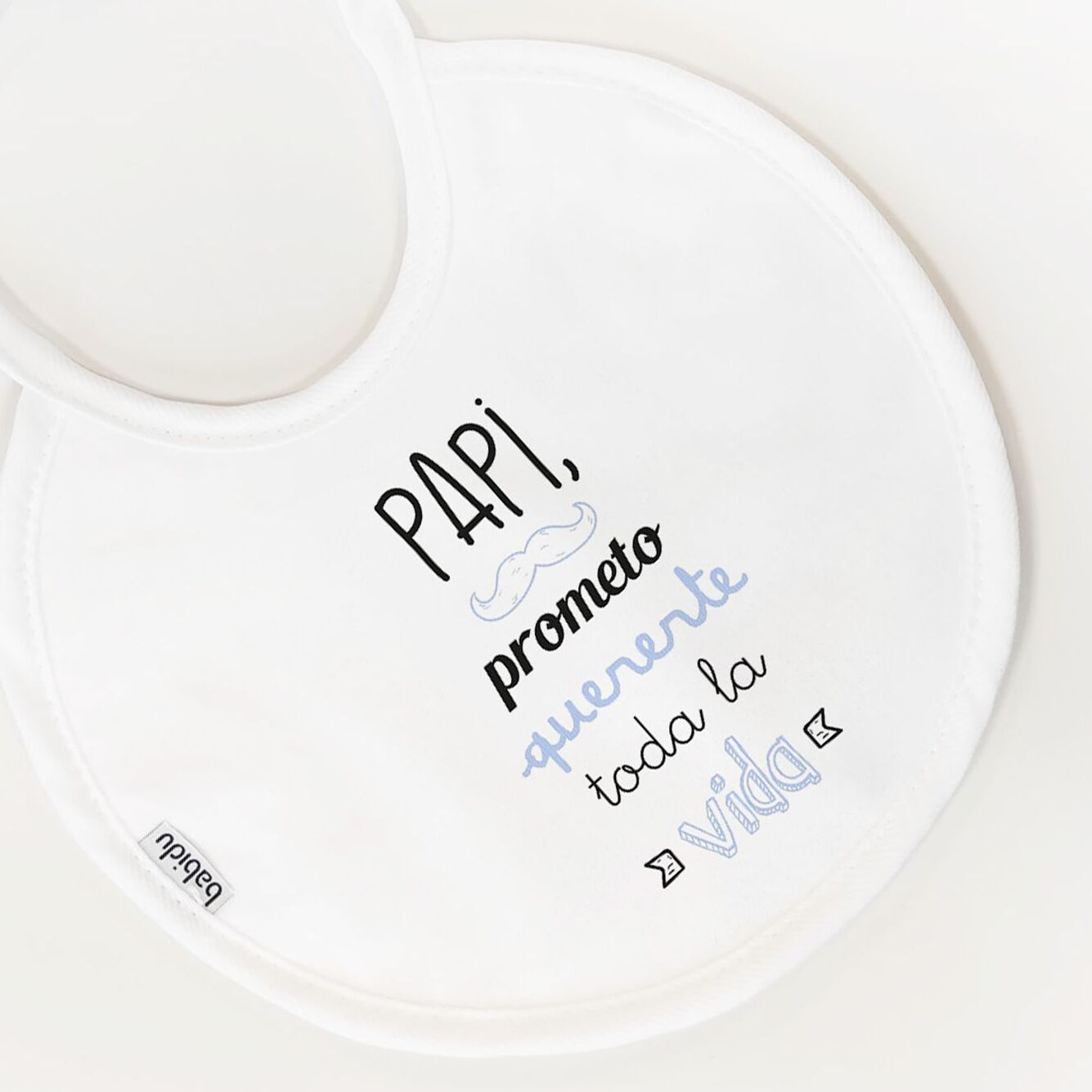Babero Nacimiento Frase P Blanco Talla Uni