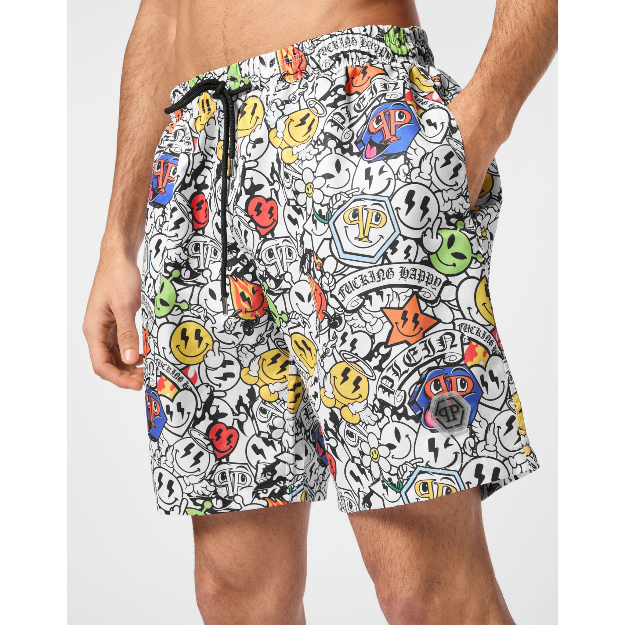 PHILIPP PLEIN Swim Trunks SMILE