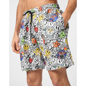 PHILIPP PLEIN Swim Trunks SMILE
