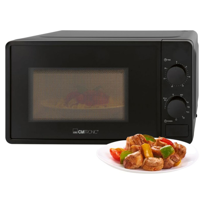 Four micro-onde 20L 1150W Noir Clatronic MWG792-Noir