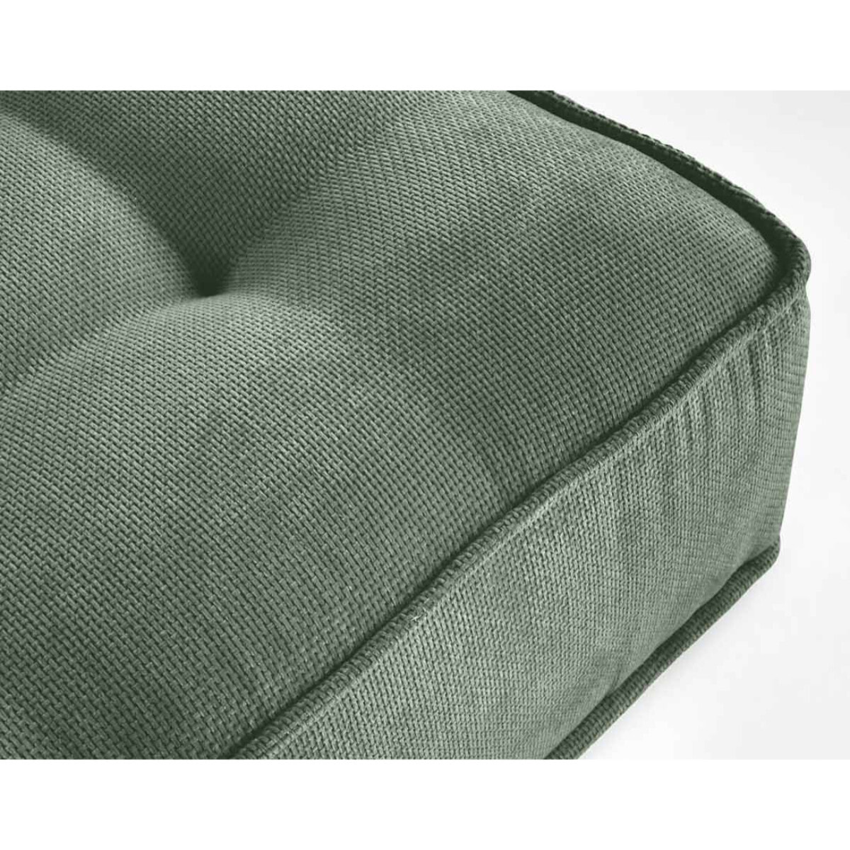 Marisol - canapé d'angle modulable 4 places - velours texturé - Vert