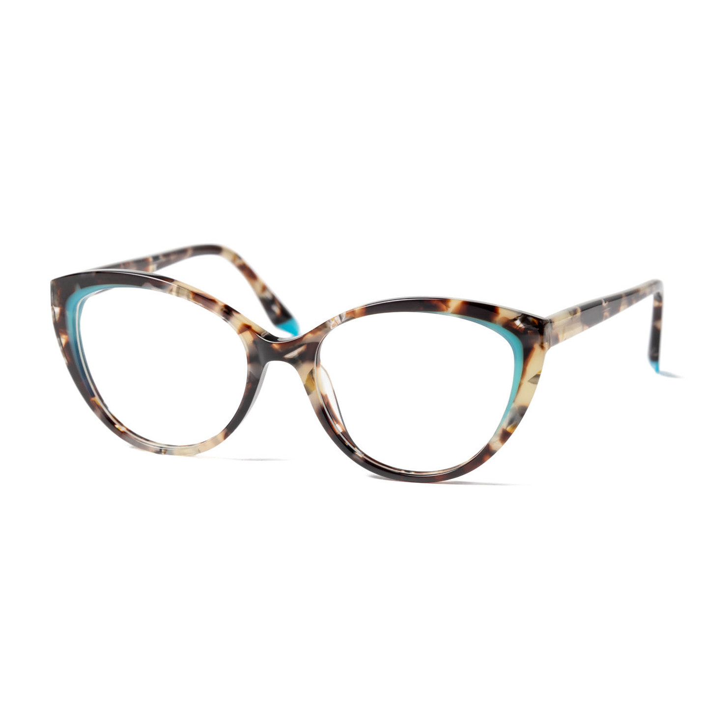 Gafas de sol OCEAN GENOVA - Ahumado planas espaciales con patillas metálicas doradas