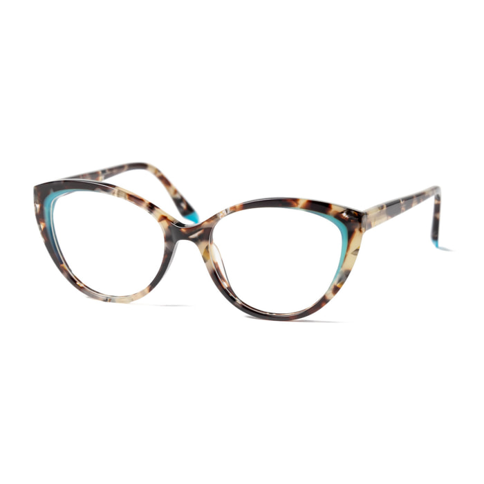 Gafas de sol OCEAN GENOVA - Ahumado planas espaciales con patillas metálicas doradas