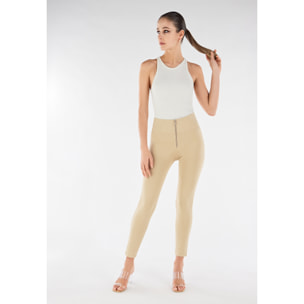 Pantaloni push up WR.UP® 7/8 superskinny vita alta con zip