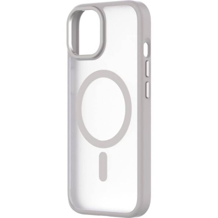 Coque bumper QDOS Iphone 15 Hybrid soft SNAP MagSafe blanc