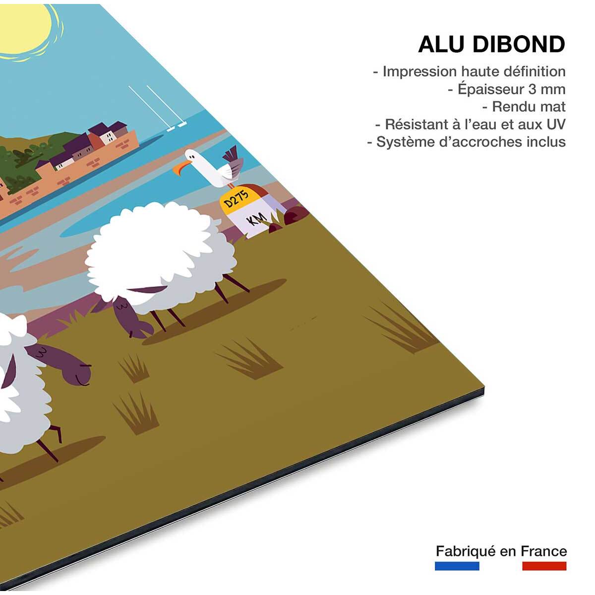 Tableau mont saint michel Tableau alu Dibond