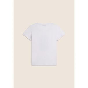 T-shirt con stampa colorata floreale