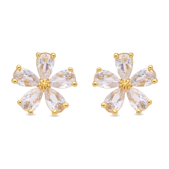 Pendientes Shayus acabado oro amarillo 18k