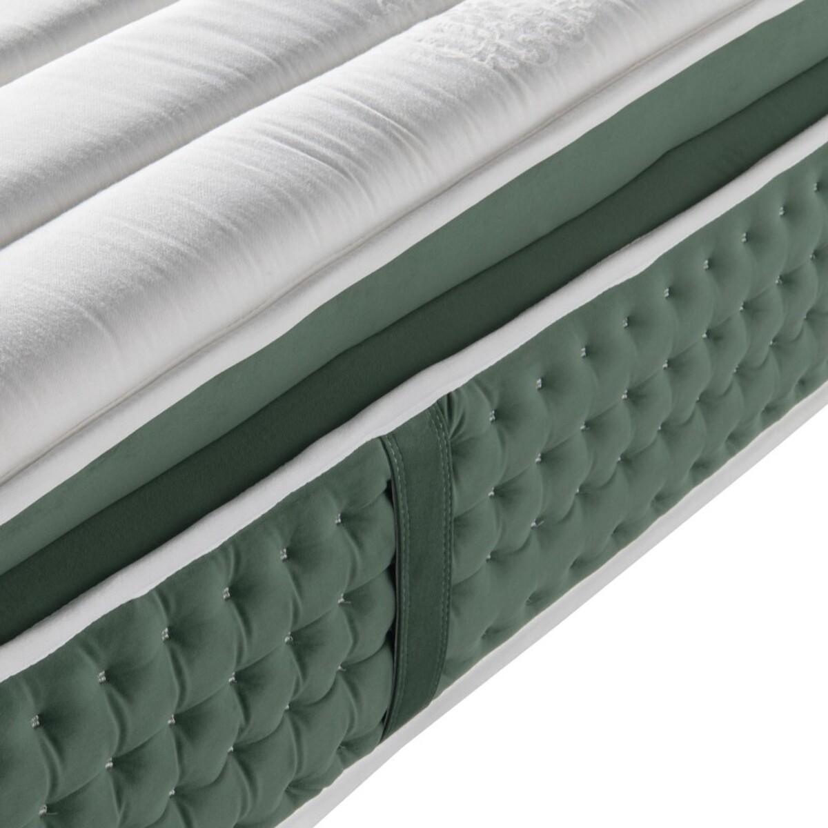 Matelas Emeraude | Surmatelas intégré | Mémoire de forme & Ressorts ensachés | Soutien morphologique