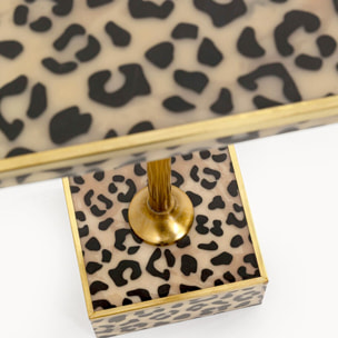 Table d'appoint léopard 25x25cm Kare Design