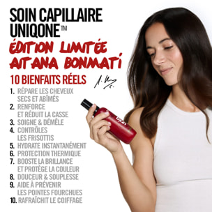 UNIQONE™ Aitana Édition - Masque spray sans rinçage 10 bienfaits, tous types de cheveux, 150 ml