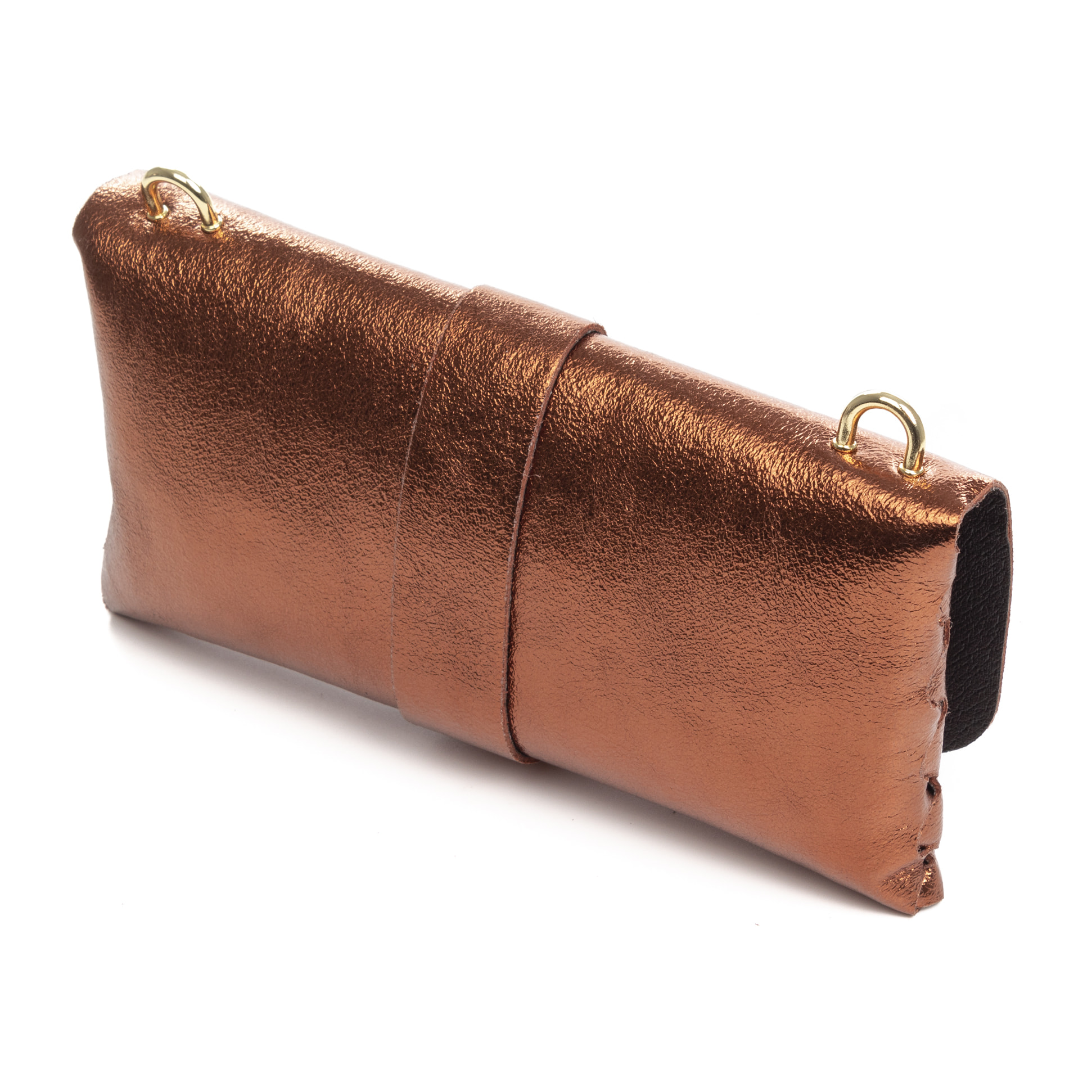 Amaseno borsa a tracolla donna. Pelle autentica Camoscio Laccato.