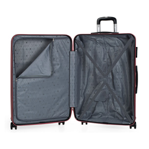 Juego De Maletas Rígidas Abs Itaca Elba Coral