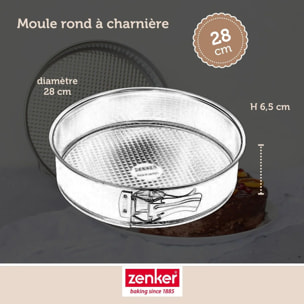 Set pâtisserie avec moule à manqué, 2 bols à mixer, verre mesureur et spatule Zenker