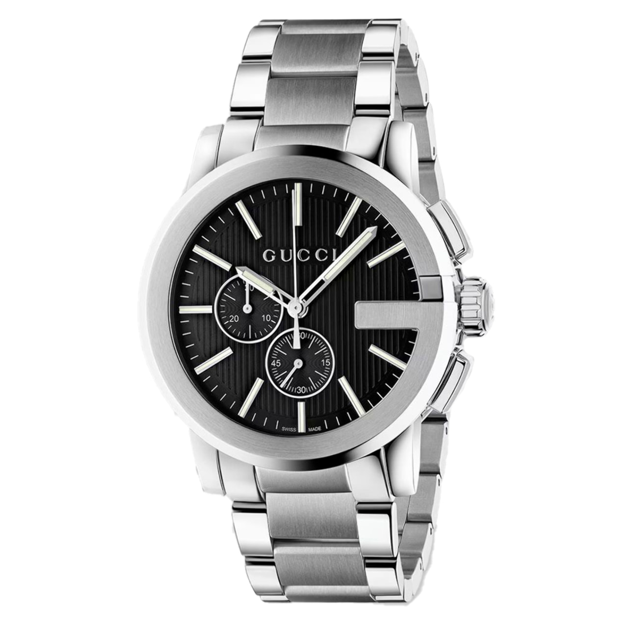 Reloj Gucci YA101204 Hombre Analogico Cuarzo con Correa de Acero inoxidable