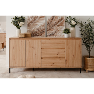 Buffet en bois avec placards et tiroirs ANTILA