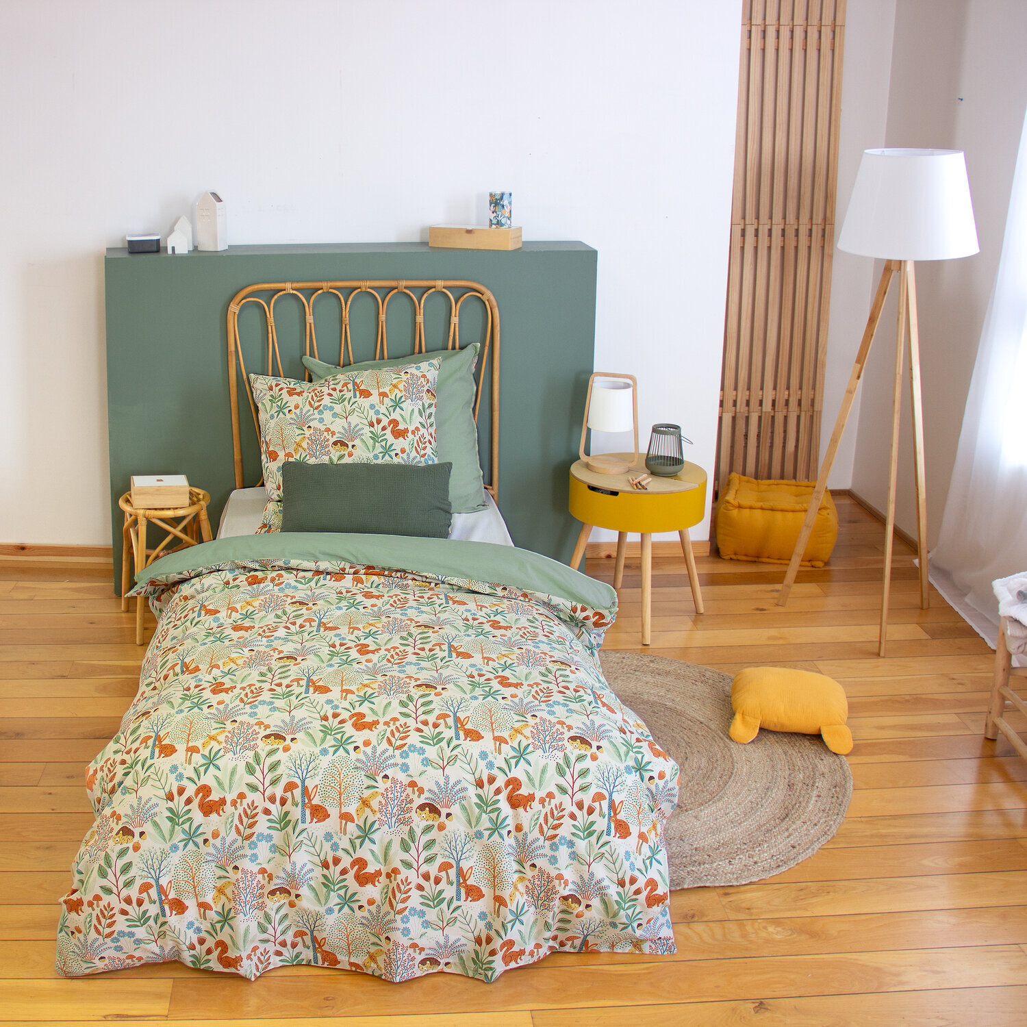 Parure de lit enfant imprimé 100% coton - pierrot