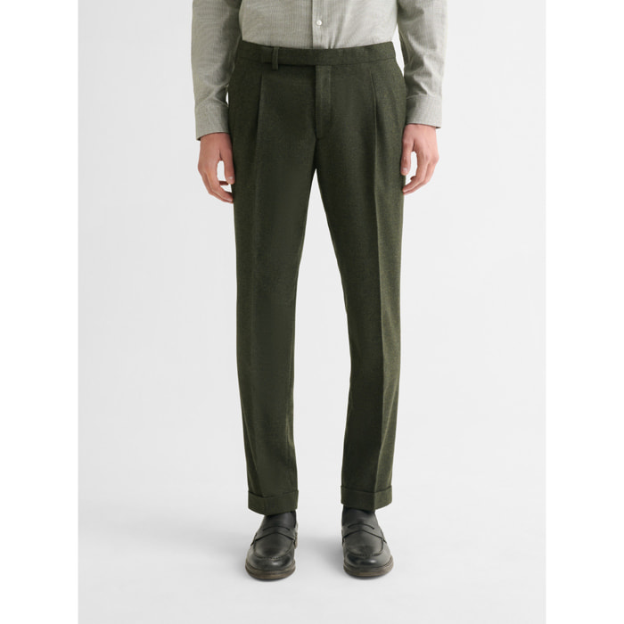 Bnova Pantalon De Costume Slim À Pinces