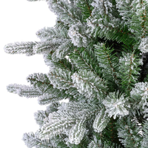 Terminillo - Albero di Natale innevato effetto realistico in PE e PVC ø127x210H, 1073 rami