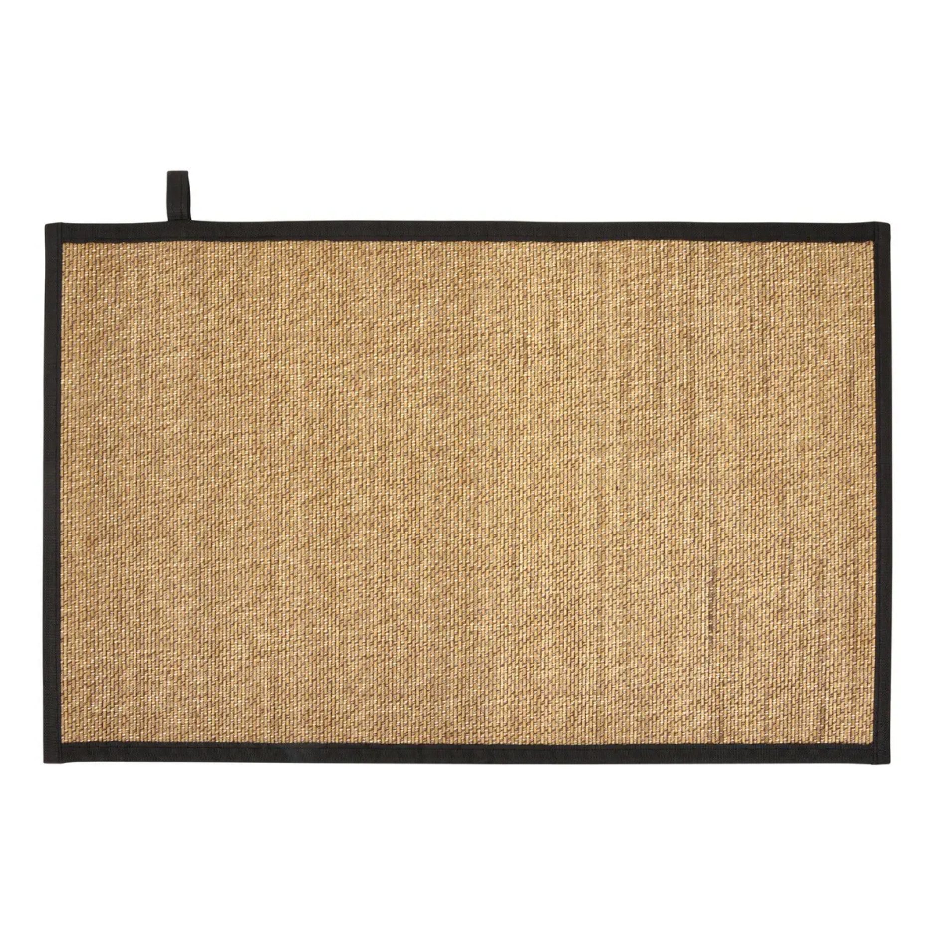 Tapis de bain texturé Stemy 50x80cm noir