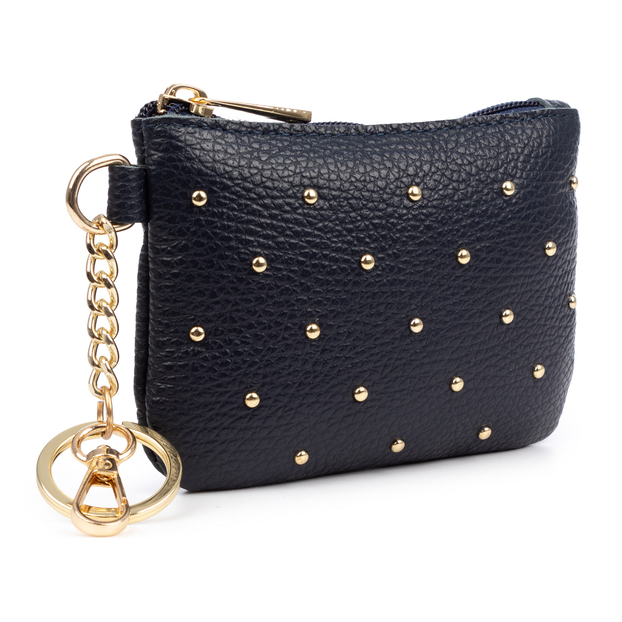 Bellosguardo Monedero Mujer. De piel auténtica acabado Dollaro con detalles metálicos.