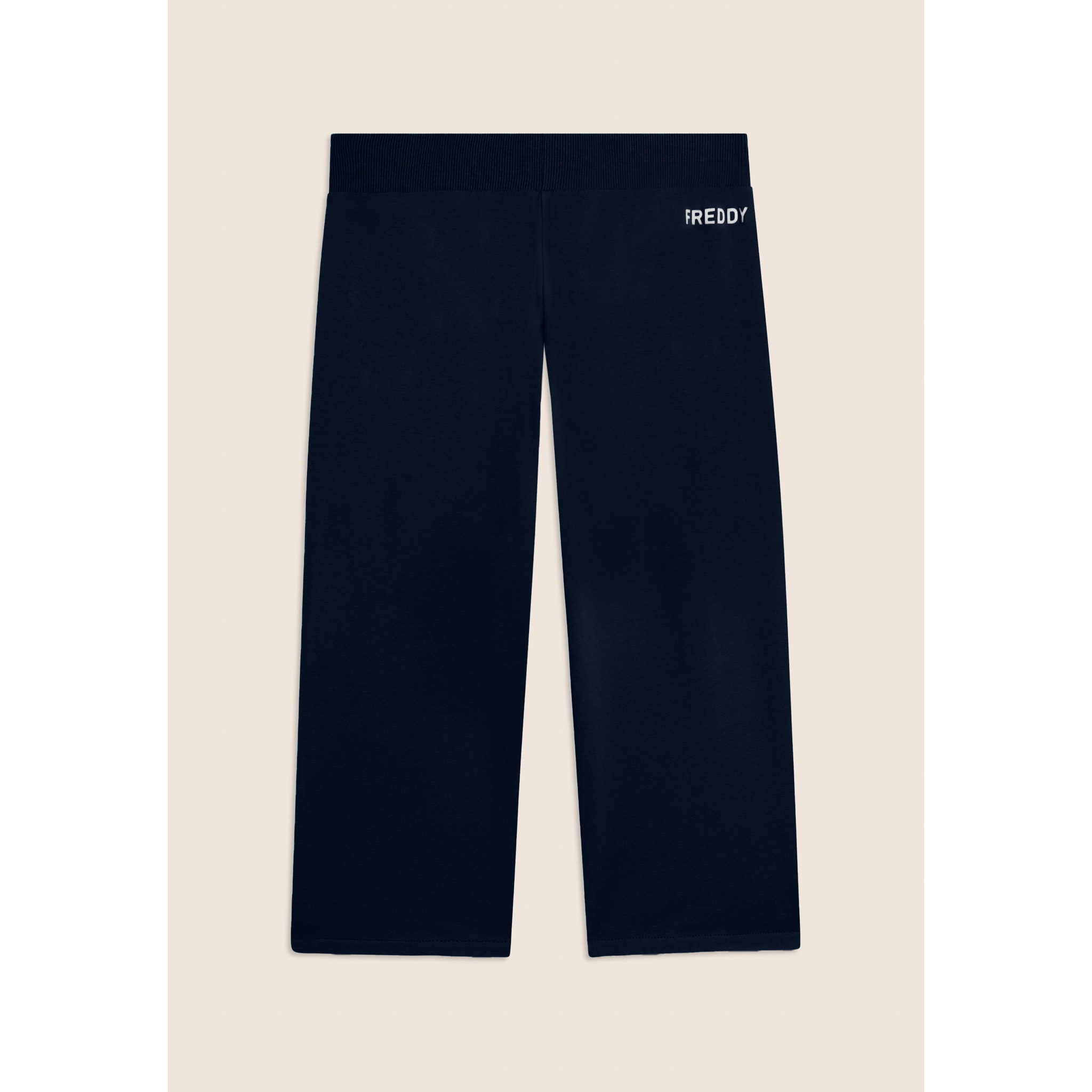 Pantaloni Corsaro con Fondo Stondato e Logo FREDDY