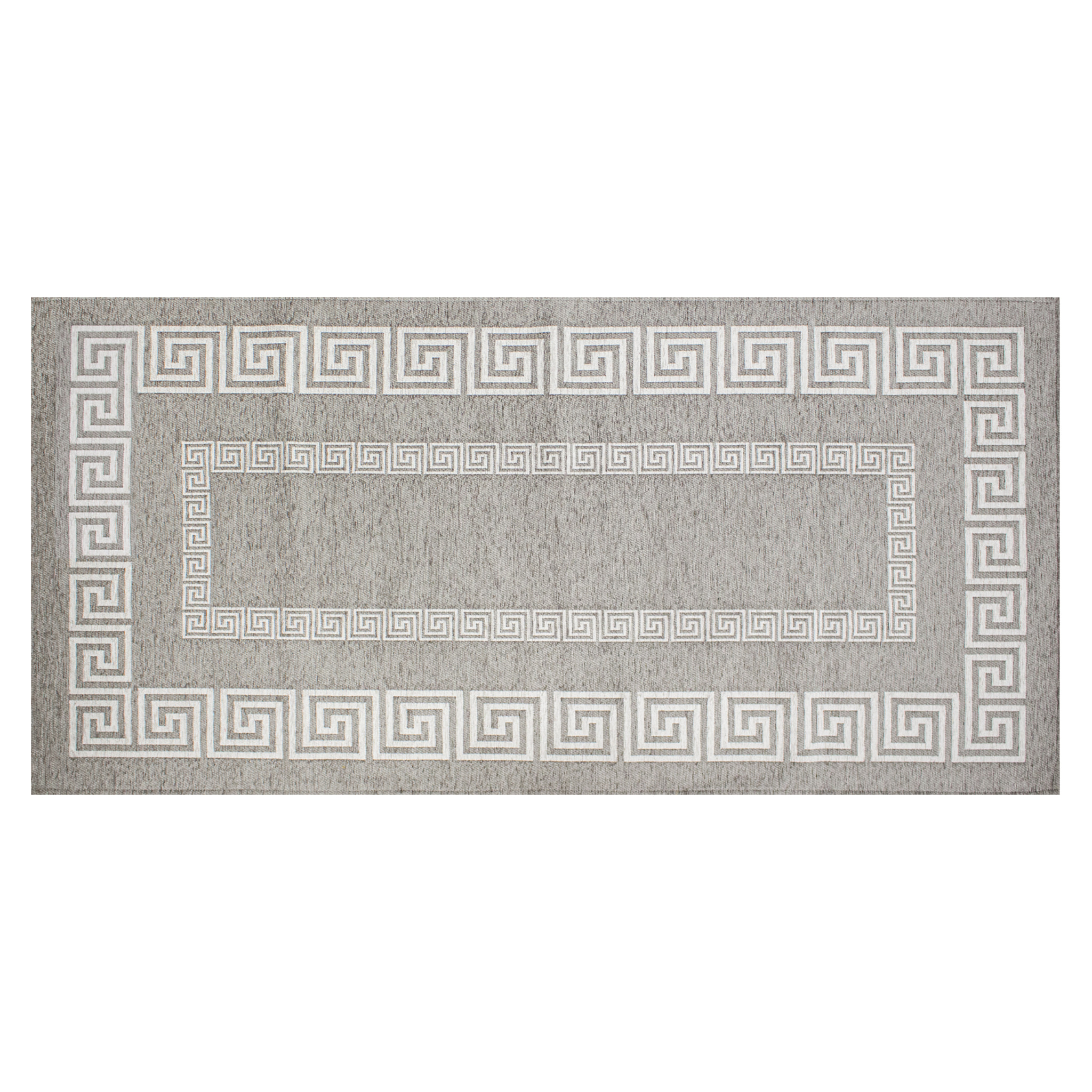 TAPPETO ARREDO ATENE GRIGIO TITANIO 65X115 CM CON ANTISCIVOLO
