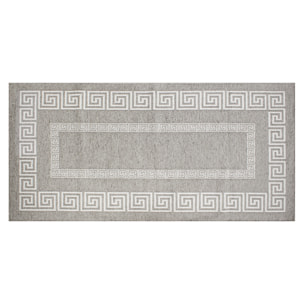 TAPPETO ARREDO ATENE GRIGIO TITANIO 65X115 CM CON ANTISCIVOLO
